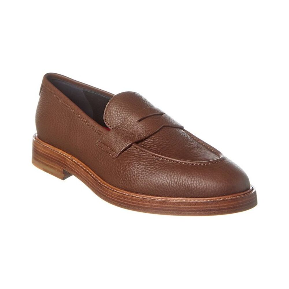 Isaia Leather Loafer, Beige